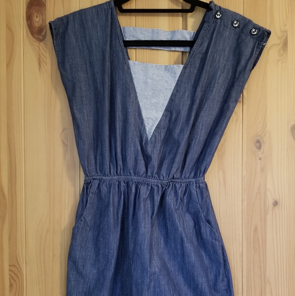 Chambray Mini Dress
